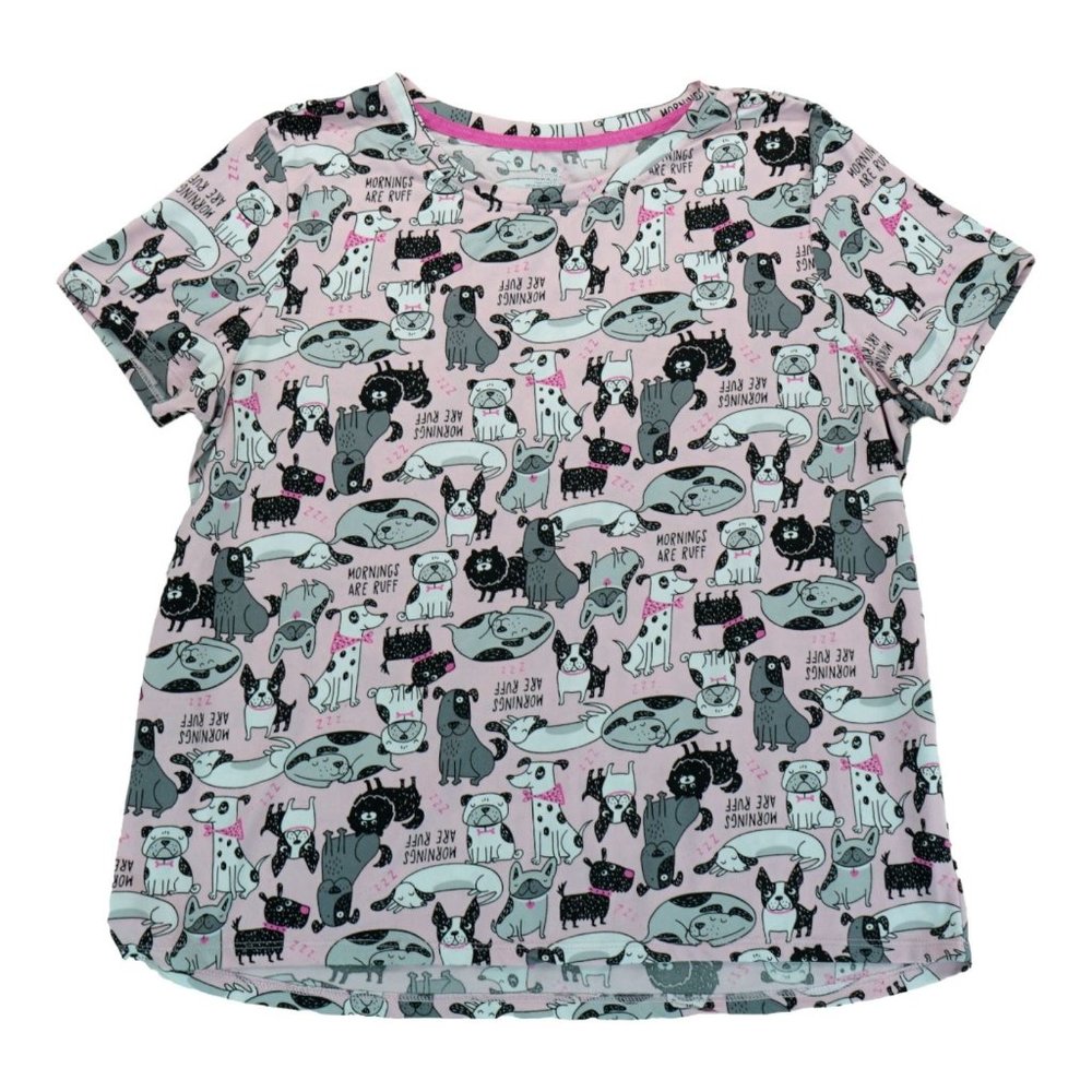 Secret Treasures Dogs‎ Cats Sz M(8-10) Pajama Night Gown Short Sleeve